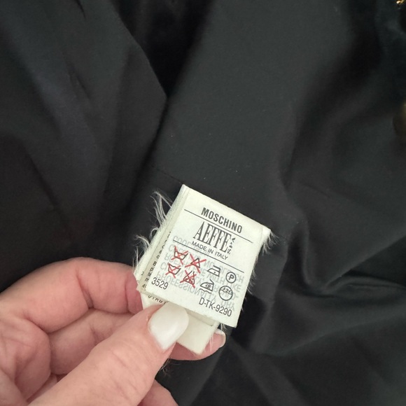 Moschino Cheap and Chic Fabulous Vintage blazer, wool and velvet, gold buttons M - Picture 12 of 16